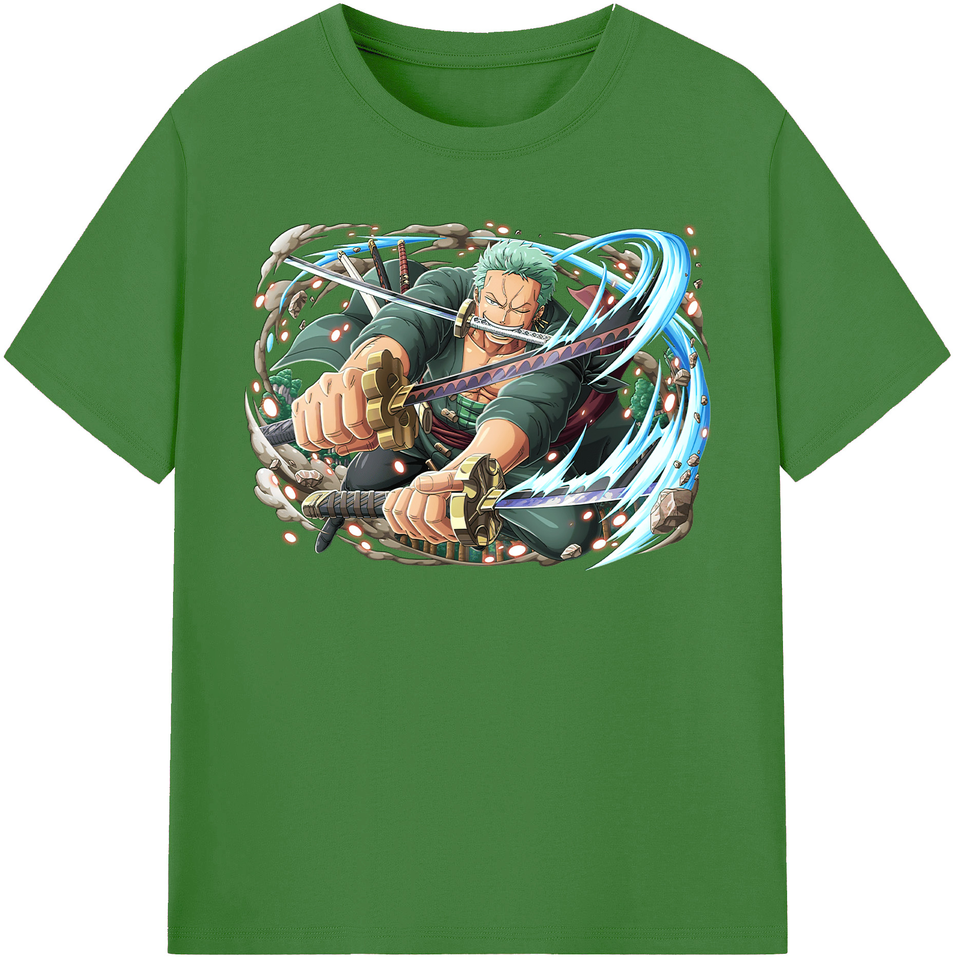 ワンピース ロロノア・ゾロ ONE PIECE Roronoa Zoro レディースカジュアルプリントTシャツ（綿100％）